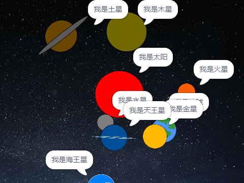 太阳系八大行星动态图